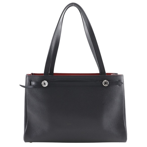 Hermes Hermès Cabana Tote Bag, Epsom Leather, 2004, Black, H Cabas Na, Women's - Picture 1 of 16